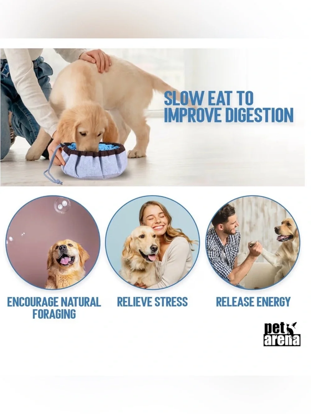 New! Snuggle mat for fast-eating dogs - machine washable